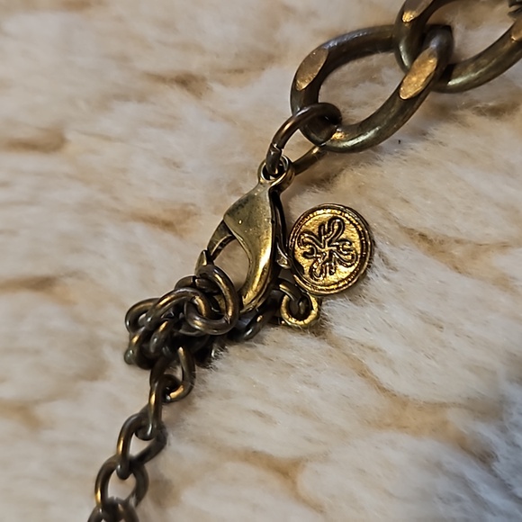 #0176 Vintage SIMPLY VERA WANG RHINESTONE & BEAD CLUSTER Gold Tone Statement - Picture 5 of 7